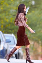 Camila Morrone - "Daisy Jones & The Six" Set in LA 09/29/2021