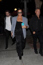 Demi Lovato at Delilah in West Hollywood 09/25/2021