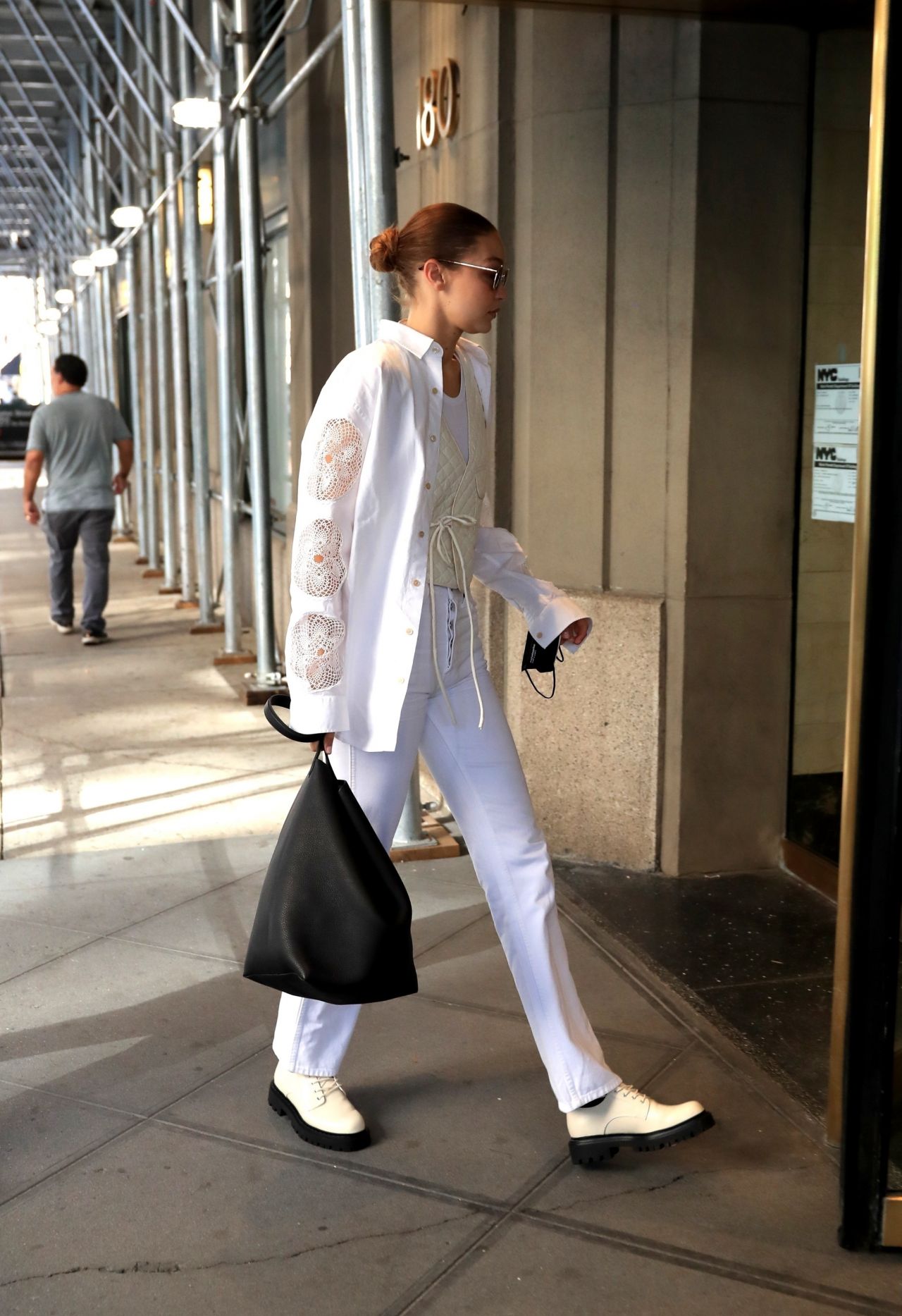 gigi hadid looks stylish in all-white ensemble as she steps out fittings  during new york fashion week in new york city-110921_5