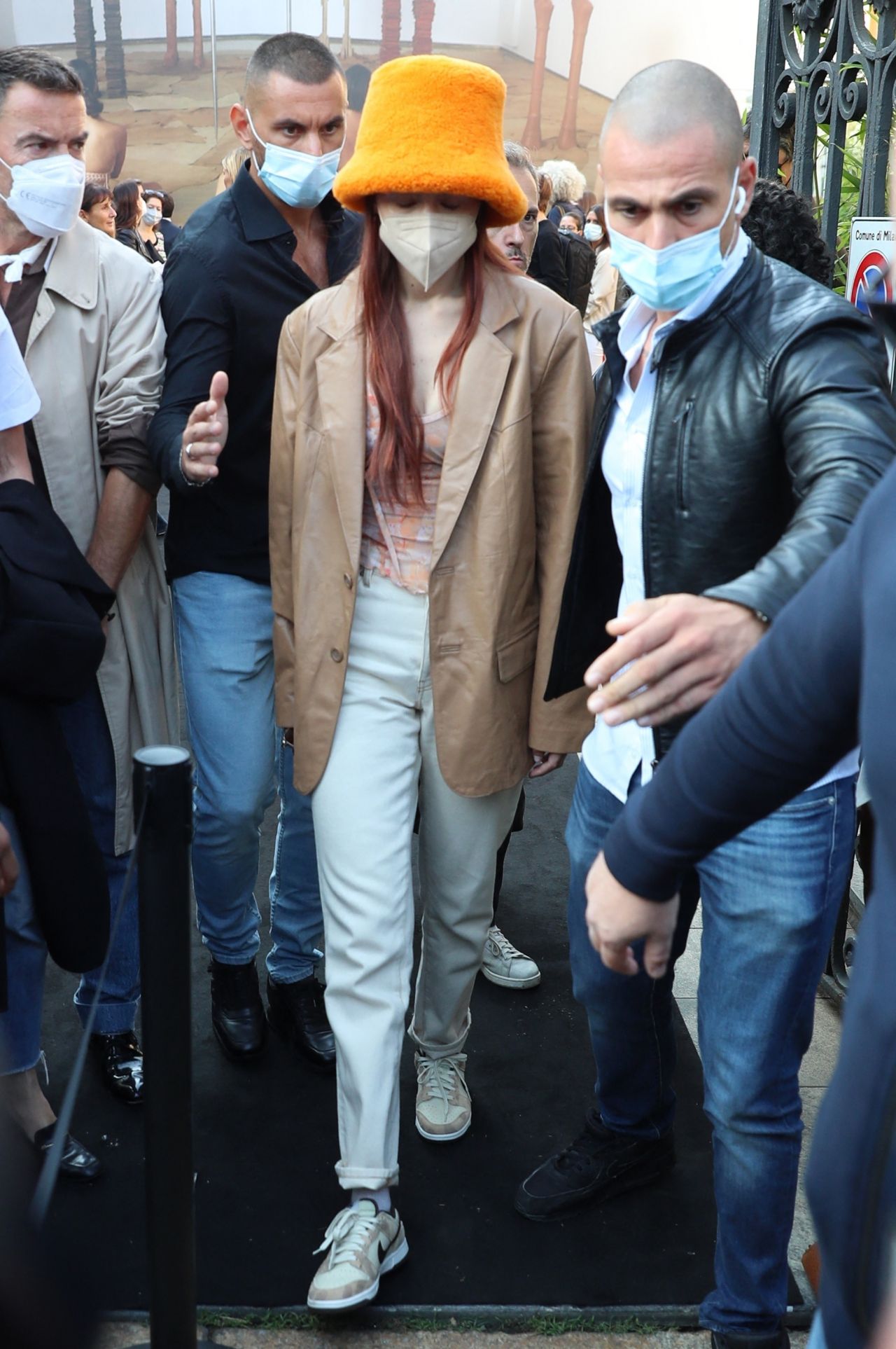 Gigi Hadid - Leaves the Tod's Show at Milan Fashion Week 09/24/2021 ...