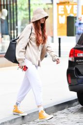 Gigi Hadid Wears a Bucket Hat - Out in NYC 09/21/2021