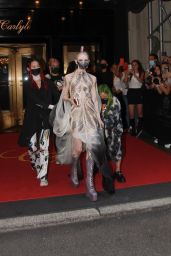 Grimes on Her Way to Met Gala in NYC 09/13/2021
