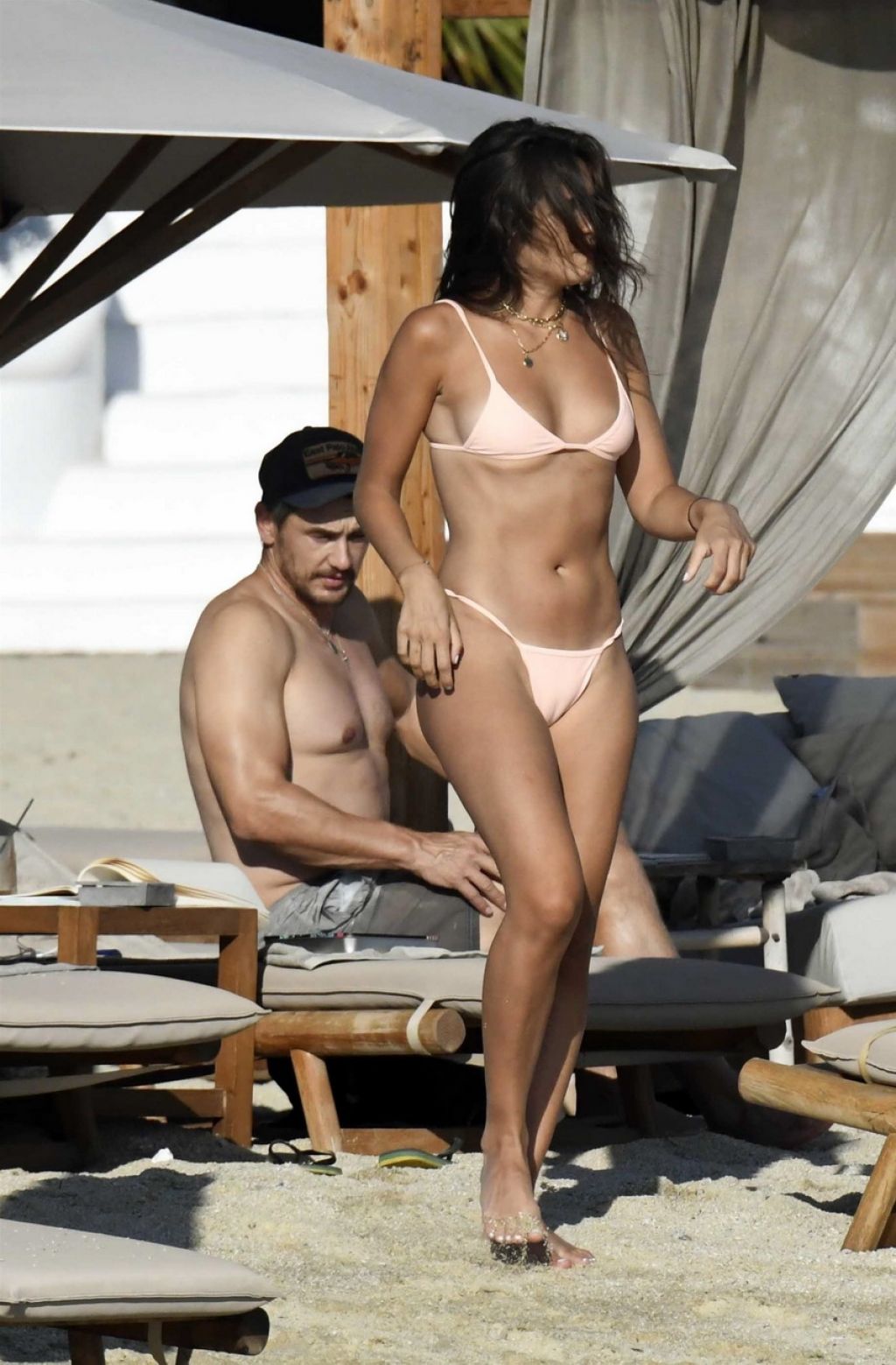 Isabel Pakzad and James Franco at Branco Beach in Mykonos 07/06/2021 •  CelebMafia