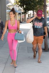 Isabel Pakzad in Bright Pink Gym Kit - Los Angeles 09/06/2021
