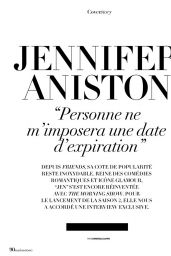 Jennifer Aniston - Madame Figaro 09/24/2021 Issue