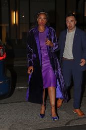 Jennifer Hudson in a Purple Outfit - New York 09/12/2021