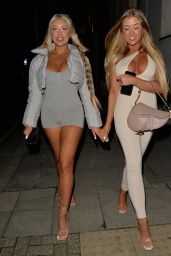 Jess Gale and Eve Gale at MKNY House in Mayfair 09/29/2021