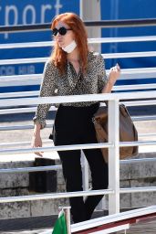 Jessica Chastain and Her Husband Gian Luca Passi de Preposulo - Airport in Venice 09/01/2021