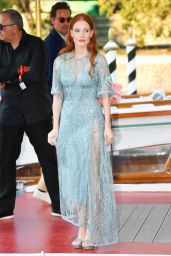 Jessica Chastain – Arriving at the Hotel Excelsior in Venice 09/02/2021