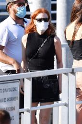 Jessica Chastain in All-black - Venice 09/06/2021