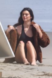 Kendall Jenner - Beach Photoshoot in Malibu 09/03/2021