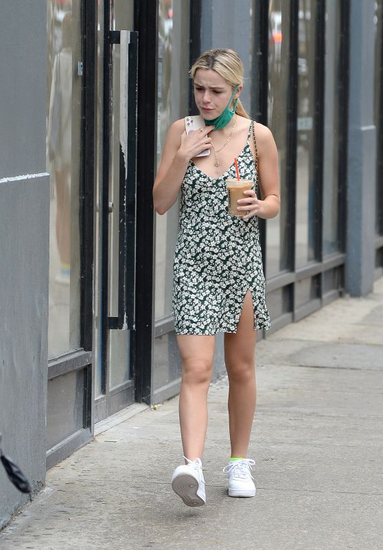 Kiernan Shipka in Summer Mini Dress - New York 09/07/2021