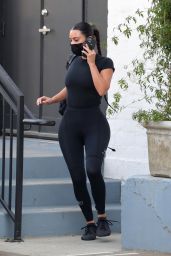 Kim Kardashian in Tights - Beverly Hills 08/31/2021