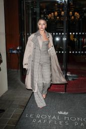 Madelyn Cline - Steps Out of the Hotel Royal Monceau in Paris 09/29/2021