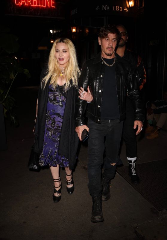 Madonna - Leaves Scooter Braun’s Private Dinner Party at Carbone in New York 09/14/2021