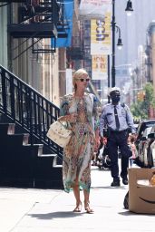 Nicky Hilton in a Colorful Summery Dress - Shopping in Manhattan’s Soho Area 09/06/2021