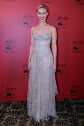 Sarah Gadon – Armani Beauty Exclusive Dinner at the 78th Venice International Film Festival