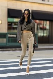 Shanina Shaik Street Fashion - New York 09/27/2021