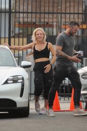 Sharna Burgess - Leaves DWTS Rehearsal Studio in Los Angeles 09/23/2021