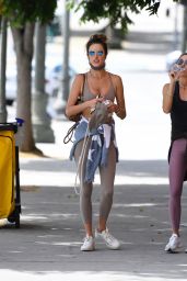 Alessandra Ambrosio in Workout Gear - Brentwood 10/04/2021
