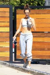 Alessandra Ambrosio - Leaving Pilates Class in West Hollywood 10/12/2021