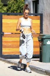 Alessandra Ambrosio - Leaving Pilates Class in West Hollywood 10/12/2021