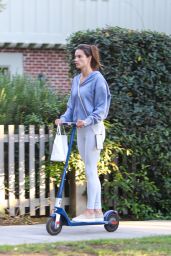 Alessandra Ambrosio - Out For a Scooter Ride in Brentwood 10/13/2021