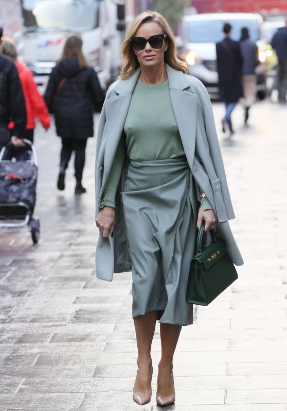 Amanda Holden in Matching Green Skirt and Top - London 10/29/2021 ...