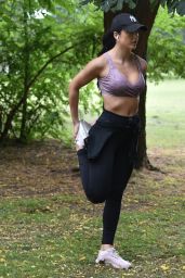 Amy Day - Work Out at Her Local Park in Richmond 10/27/2021