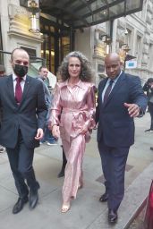 Andie MacDowell - Leaving Her Hotel in London 10/07/2021