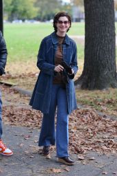 Anne Hathaway - Filming "Armageddon Time" in NY 10/27/2021