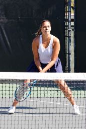 April Love Geary - Playing Tennis in Calabasas 10/20/2021