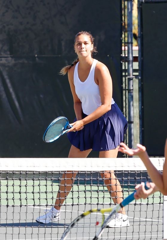 April Love Geary - Playing Tennis in Calabasas 10/20/2021