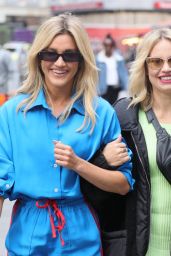 Ashley Roberts in a Striped Tracksuit and Kimberly Wyatt - London 10/11/2021