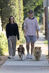 Aubrey Plaza and Jeff Baena Walk in LA 10/22/2021