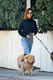 Aubrey Plaza Takes Her Dogs For a Walk - LA 10/19/2021