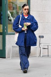 Bella Hadid Wears a NIKE Jacket - NYC 10/12/2021 • CelebMafia