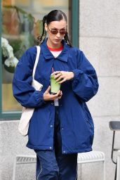 Bella Hadid Wears a NIKE Jacket - NYC 10/12/2021