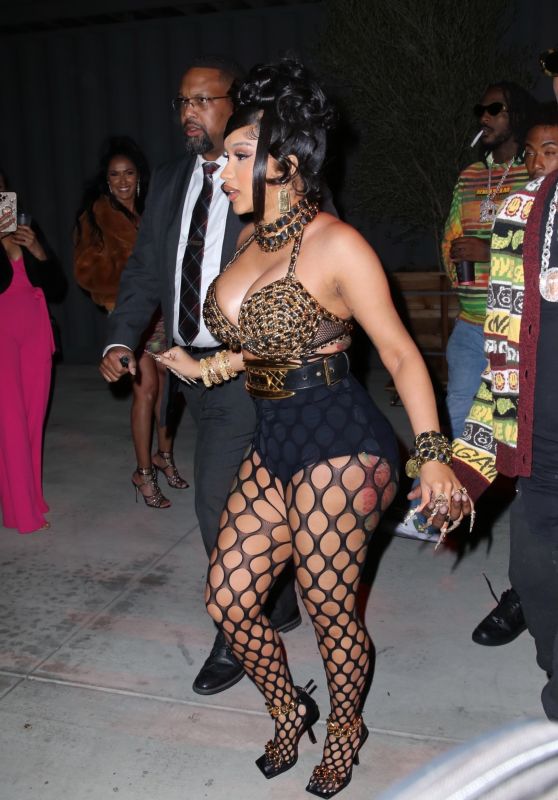 Cardi B - Arrives at Her 29th Birthday Party in Los Angeles 10/11/2021