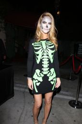Chrishell Stause Dressed as a Skeleton - Halloween Party in Hollywood 10/29/2021