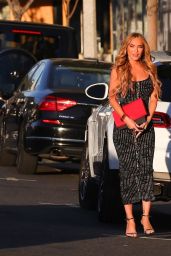 Chrishell Stause - "Selling Sunset" Setr on Sunset Blvd in West Hollywood 10/21/2021