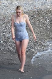 Dakota Fanning in Swimsuit - "Ripley" Filming Set on the Amalfi Coast 10/20/2021