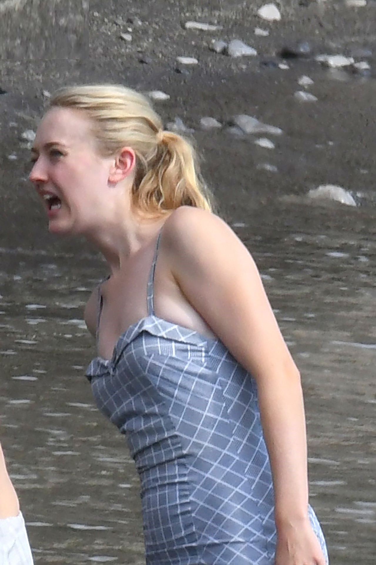 Dakota Fanning in Swimsuit - "Ripley" Filming Set on the Amalfi C...