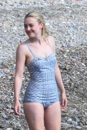 Dakota Fanning in Swimsuit - "Ripley" Filming Set on the Amalfi Coast 10/20/2021