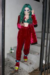 Dove Cameron - Leaves a Halloween Party in Hollywood 10/30/2021