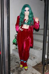 Dove Cameron - Leaves a Halloween Party in Hollywood 10/30/2021