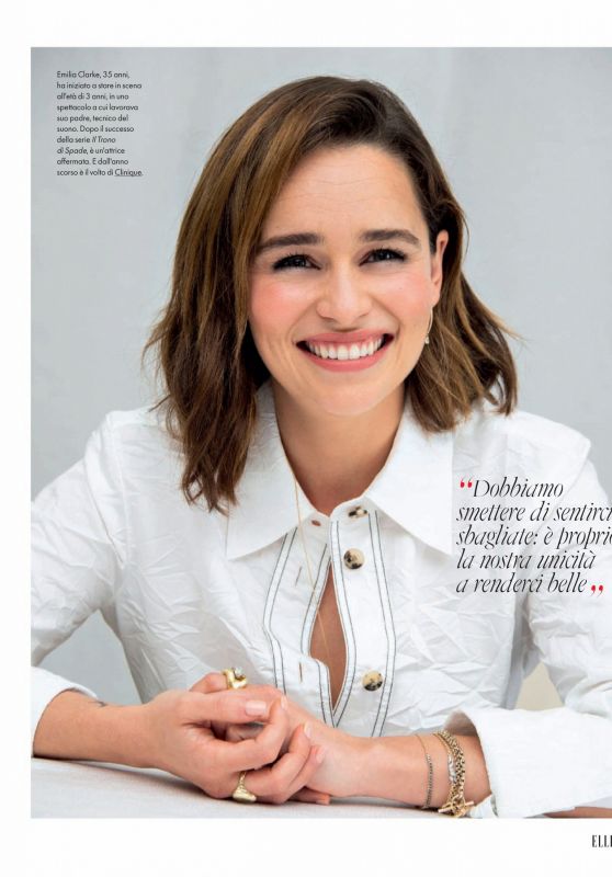 Emilia Clarke - ELLE Magazine Italy 11/23/2021 Issue
