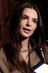 Emily Ratajkowski - CoinGeek BSV Blockchain NFT Auction and Cocktail Party in NY 10/04/2021