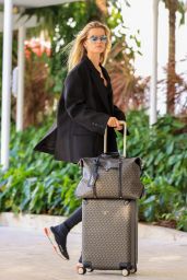 Frida Aasen - Arrives for the Michael Kors X 007 Event in Miami 10/27/2021