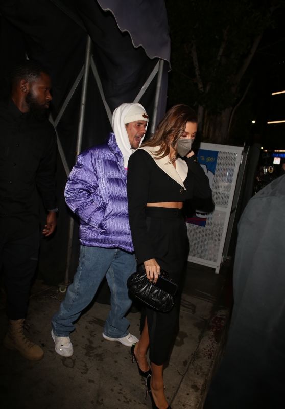Hailey Rhode Bieber and Justin Bieber - The Nice Guy in West Hollywood 10/19/2021